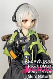 アニメドール guavadoll（グアバ）番石榴 145cm Aカップ 少女DM02ヘッド  ビニール（PVC）ヘッド+TPEボディ 1：1 等身大ラブドール ジョイントM16  ナチュラル肌色