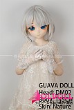 アニメドール guavadoll（グアバ）番石榴 145cm Aカップ 少女DM08ヘッド  ビニール（PVC）ヘッド+TPEボディ 1：1 等身大ラブドール ジョイントM16  ナチュラル肌色