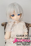 アニメドール guavadoll（グアバ）番石榴 145cm Aカップ 少女DM08ヘッド  ビニール（PVC）ヘッド+TPEボディ 1：1 等身大ラブドール ジョイントM16  ナチュラル肌色