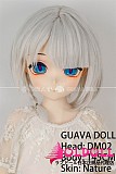 アニメドール guavadoll（グアバ）番石榴 145cm Aカップ 少女DM08ヘッド  ビニール（PVC）ヘッド+TPEボディ 1：1 等身大ラブドール ジョイントM16  ナチュラル肌色