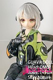 アニメドール guavadoll（グアバ）番石榴 145cm Aカップ 少女DM02ヘッド  ビニール（PVC）ヘッド+TPEボディ 1：1 等身大ラブドール ジョイントM16  ナチュラル肌色