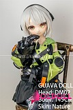 アニメドール guavadoll（グアバ）番石榴 145cm Aカップ 少女DM02ヘッド  ビニール（PVC）ヘッド+TPEボディ 1：1 等身大ラブドール ジョイントM16  ナチュラル肌色