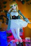 Mini Doll ミニドール  最新作60cm 巨乳（60p）#09ヘッド 笑い顔 ソフトビニール製ヘッド+シリコン製ボディ  軽量化 収納が便利 使いやすい 普段は鑑賞用 小さいラブドール 女性素体 フィギュア cosplay