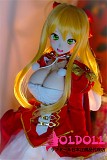Mini Doll ミニドール  最新作60cm 巨乳（60p）#09ヘッド 笑い顔 ソフトビニール製ヘッド+シリコン製ボディ  軽量化 収納が便利 使いやすい 普段は鑑賞用 小さいラブドール 女性素体 フィギュア cosplay