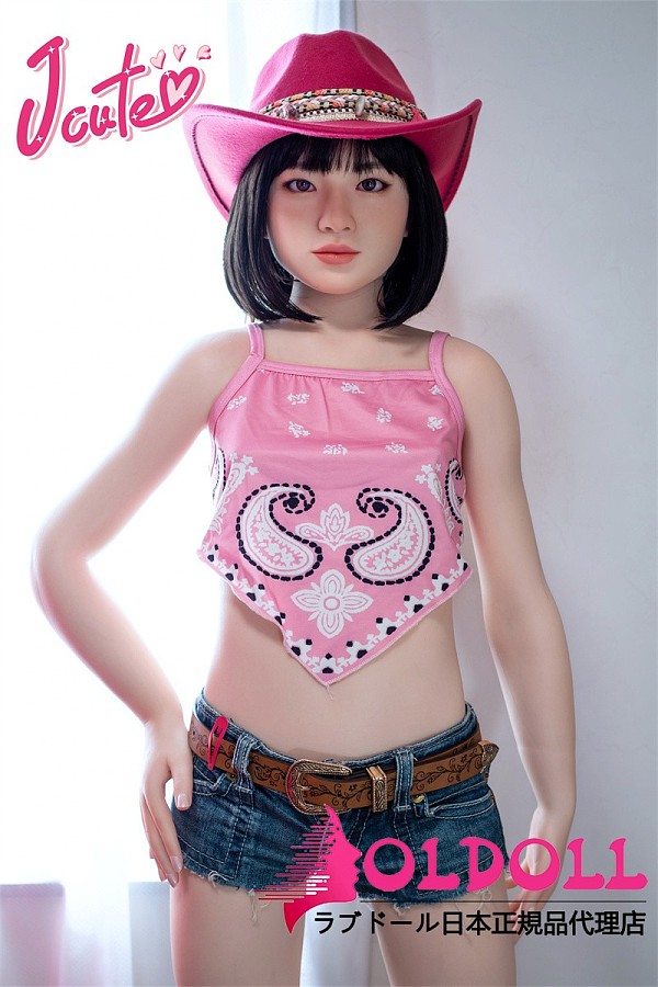 J cute AGD19 萌咲ヘッド 133cm バスト平 貧乳 カウボーイハット付き子 フルシリコンドール ロリータ 等身大リアルラブドール