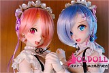 Mini Doll ミニドール  最新作60cm（E60）#レム コスプレドール ソフトビニール製ヘッド+シリコン製ボディ  軽量化 収納が便利 使いやすい 普段は鑑賞用 小さいラブドール 女性素体 フィギュア cosplay