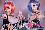 Mini Doll ミニドール  最新作60cm（E60）#レム コスプレドール ソフトビニール製ヘッド+シリコン製ボディ  軽量化 収納が便利 使いやすい 普段は鑑賞用 小さいラブドール 女性素体 フィギュア cosplay
