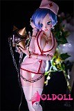 Mini Doll ミニドール  最新作60cm（E60）#レム コスプレドール ソフトビニール製ヘッド+シリコン製ボディ  軽量化 収納が便利 使いやすい 普段は鑑賞用 小さいラブドール 女性素体 フィギュア cosplay