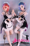 Mini Doll ミニドール  最新作60cm（E60）#レム コスプレドール ソフトビニール製ヘッド+シリコン製ボディ  軽量化 収納が便利 使いやすい 普段は鑑賞用 小さいラブドール 女性素体 フィギュア cosplay