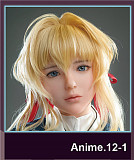 Game Lady シリコン製 ヘッド単品 リアルラブドール アニメドール 等身大