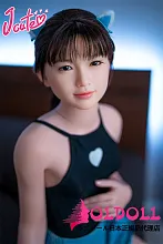 J cute  133cm バスト平 Yuiちゃん 貧乳 宣伝画像髪の毛植毛あり フルシリコンドール ロリータ 等身大リアルラブドール