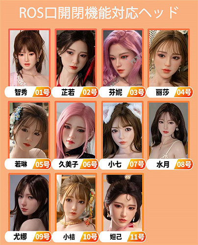 Real girl 【C工場】シリコンヘッド単品 ROS口開閉機能対応可能 M16ジョイント 148-168cmのボディに適切 等身大リアルラブドール