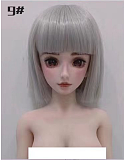 Mini Doll ミニドール  60cm 巨乳（60p）#圣姨ヘッド ソフトビニール製ヘッド+シリコン製ボディ  軽量化 収納が便利 使いやすい 普段は鑑賞用 小さいラブドール 女性素体 フィギュア cosplay