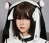 FUDOLL シリコンヘッド単品  頭のみ 宣伝画像と同じメイク 眉毛と睫毛植毛加工あり 等身大リアルラブドール m16ボルト