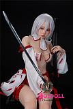 Jiusheng doll  最新作 超軽量化+リアル皮膚付き 156cm Bカップ #56B Kaiyaヘッド ROS口開閉機能付き フルシリコン製 等身大リアルラブドール