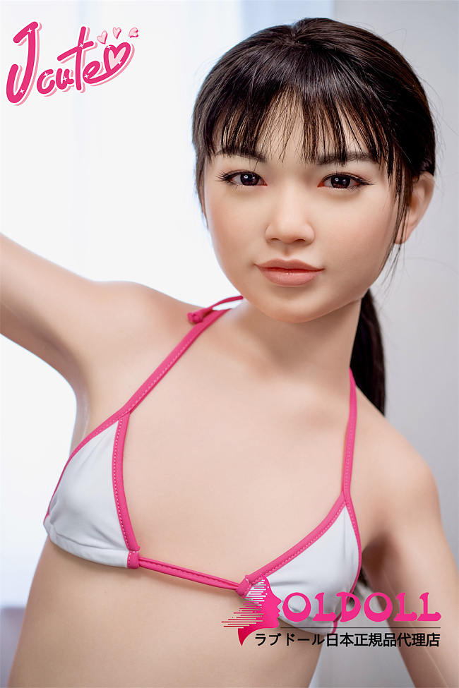 J cute 133cm バスト平 Yui(唯)ちゃん 貧乳 宣伝画像髪の毛植毛あり フルシリコンドール ロリータ 等身大リアルラブドール