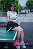 白いVネックTシャツダッチワイフ