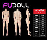 FUDOLL 150cm Bカップ #8 ヘッド 掲載画像フルシリコン製 ROS口開閉機能対応可能 等身大リアルラブドール
