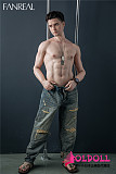 FANREAL 最新作 男性ラブドール 173cm 35kg  #Henryヘッド 一体式ペニス 筋肉タイプ フルシリコン製男性ドール