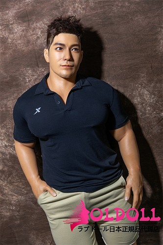 Qita Doll 最新作 シームレスドール 170CM 熊教練さん お口開閉機能付き フルシリコン製 筋肉タイプ 男性ラブドール ペニス一体式  等身大リアルドール イケメン