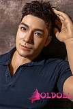 Qita Doll 最新作 シームレスドール 170CM 熊教練さん お口開閉機能付き フルシリコン製 筋肉タイプ 男性ラブドール ペニス一体式  等身大リアルドール イケメン