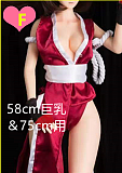 Mini Doll ミニドール  60cm 巨乳（60p）コスプレFAIRY TAIL／フェアリーテイルのlucy ソフトビニール製ヘッド+シリコン製ボディ  軽量化 収納が便利 使いやすい 普段は鑑賞用 小さいラブドール 女性素体 フィギュア cosplay