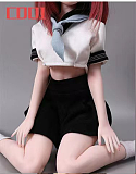 Mini Doll ミニドール  60cm 巨乳（60p）コスプレFAIRY TAIL／フェアリーテイルのlucy ソフトビニール製ヘッド+シリコン製ボディ  軽量化 収納が便利 使いやすい 普段は鑑賞用 小さいラブドール 女性素体 フィギュア cosplay