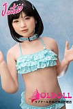 【宣伝画像yohoshiの職人メイク】J cute  133cm バスト平 Yui(唯)ちゃん 貧乳 宣伝画像髪の毛植毛あり フルシリコンドール ロリータ 等身大リアルラブドール