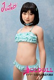【宣伝画像yohoshiの職人メイク】J cute  133cm バスト平 Yui(唯)ちゃん 貧乳 宣伝画像髪の毛植毛あり フルシリコンドール ロリータ 等身大リアルラブドール
