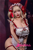 【最新作戦闘機 エアバッグ包み込み式膣/波打つお尻】Sino doll 実践向け Soft-max 159cm Iカップボディ＋ S51凛橙ヘッド フルシリコンラブドール ダッチワイフ