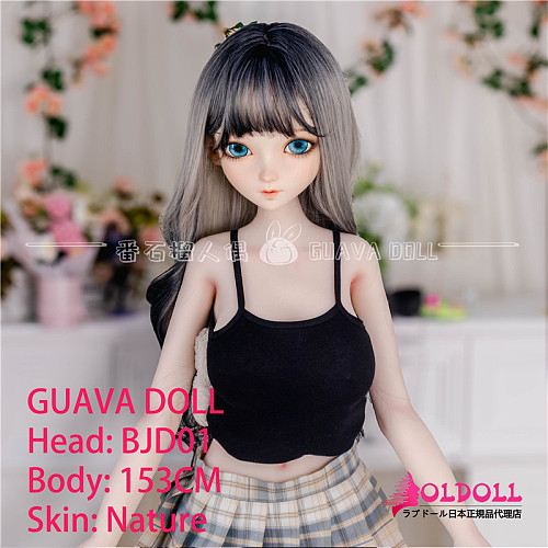 guavadoll（グアバ）番石榴 153cm Eカップ BJD01ヘッド  ビニール（PVC）ヘッド+TPEボディ 1：1 等身大ラブドール ジョイントM16 他社と交換可能 138-150ＣＭのボディに適用 ナチュラル肌色