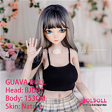 guavadoll（グアバ）番石榴 153cm Eカップ BJD01ヘッド  ビニール（PVC）ヘッド+TPEボディ 1：1 等身大ラブドール ジョイントM16 他社と交換可能 138-150ＣＭのボディに適用 ナチュラル肌色