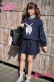 J cute 137cm バスト平  AGD19 萌咲（もえ）ヘッド 軟性シリコンヘッド＋tpeボディ セーラー服着せる宣伝画像 ろり系 等身大リアルラブドール