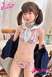 J cute 137cm バスト平  AGD19 萌咲（もえ）ヘッド 軟性シリコンヘッド＋tpeボディ セーラー服着せる宣伝画像 ろり系 等身大リアルラブドール