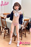 J cute 137cm バスト平  AGD19 萌咲（もえ）ヘッド 軟性シリコンヘッド＋tpeボディ セーラー服着せる宣伝画像 ろり系 等身大リアルラブドール