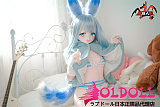 【新品キャンペーン 一つ硬めビニールヘッド+一つ軟性tpeヘッド】MOZU DOLL 130cm 新作ヘッド疾旋鼬(Chillet)ちゃん+TPE製ボディ ロリータアニメドール ソフトビニール製ヘッド 等身大ラブドール 宣伝画像と同じ制服も付属