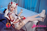 SHEDOLL 朵朵2.0（dudoduo） 148cm Cカップ 宣伝画像フルシリコン製 ROS口開閉機能付き 等身大リアルラブドール 初心者向け