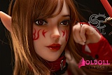 ハロウィンメイク SEDOLL 158cm Dカップ  Head#022 Samantha.E  TPE製等身大リアルラブドール