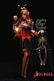ハロウィンメイク SEDOLL 158cm Dカップ  Head#022 Samantha.E  TPE製等身大リアルラブドール