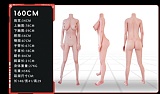 JYDOLL フルシリコン製ラブドール 160cm Eカップ 乐瑶（leyao）口開閉機能対応可能