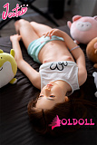 J cute 137cm バスト平+AGD17 羽純（はずみ）ヘッド 掲載画像は植毛タイプ フルシリコンドール ろり系 等身大リアルラブドール