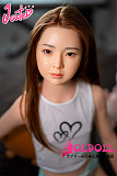 J cute 137cm バスト平+AGD17 羽純（はずみ）ヘッド 掲載画像は植毛タイプ フルシリコンドール ろり系 等身大リアルラブドール