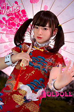 J Cute 掲載画像シリコンヘッドAGD19 萌咲（もえ）  tpeボディ133cm バスト平 ロリ系ドール 等身大TPEラブドール