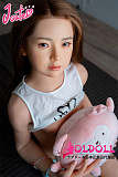J cute 137cm バスト平+AGD17 羽純（はずみ）ヘッド 掲載画像は植毛タイプ フルシリコンドール ろり系 等身大リアルラブドール
