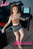 J cute 137cm バスト平+AGD17 羽純（はずみ）ちゃん 掲載画像は植毛タイプ フルシリコンドール ろり系 等身大リアルラブドール