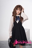 AXBDOLL 142cm バスト平ら  #A144ヘッド TPEドール 掲載画像がリアルメイク塗装加工あり ロリ系TPEラブドール