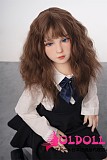 AXBDOLL 142cm バスト平ら  #A144ヘッド TPEドール 掲載画像がリアルメイク塗装加工あり ロリ系TPEラブドール