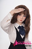 AXBDOLL 142cm バスト平ら  #A144ヘッド TPEドール 掲載画像がリアルメイク塗装加工あり ロリ系TPEラブドール