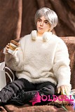 Qita Doll 最新作 シームレスドール 1/3ドール 61cm 涼介（りょうすけ）ちゃん  植毛ウィッグ版 男性ラブドール ミニドール 等身大フィギュア フルシリコン製  ペニス着脱式  等身大リアルドール イケメン