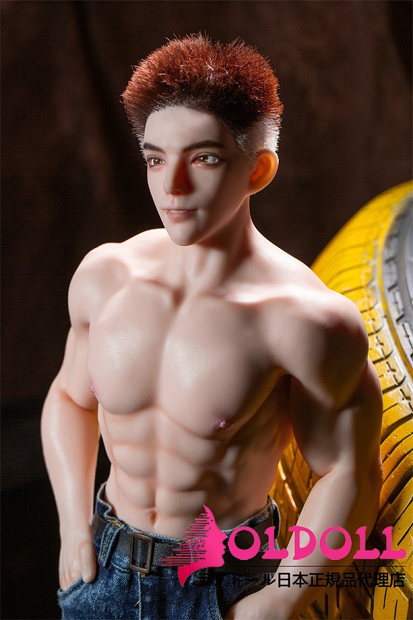 Qita Doll 最新作 シームレスドール 1/3ドール 63cm 戦狼（zhanlang）ちゃん  植毛ウィッグ版 男性ラブドール ミニドール 等身大フィギュア フルシリコン製  ペニス着脱式  等身大リアルドール イケメン